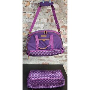 Arctic Zone Hot/Cold Insulated Collapsible Picnic Cooler & Picnic Satchel Purple